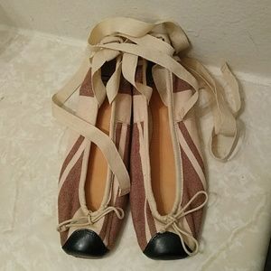 Malene Birger Ballet Flat Wrap Around Sz 38
